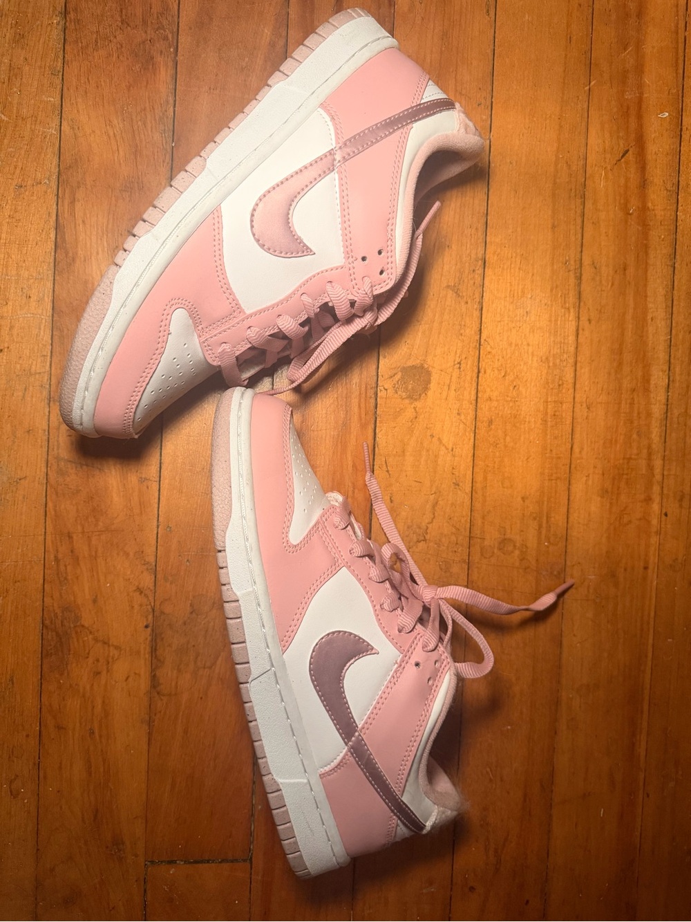 Pink and White Low nike